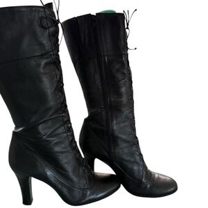 Gianni Bini Black Leather Women's Boots